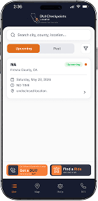 DUI Checkpoints Locator locations